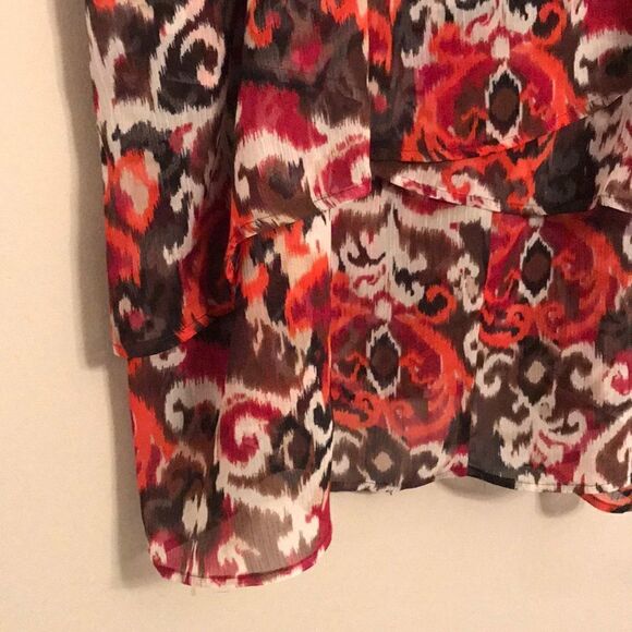 Lane Bryant Sheer Layered Ruffle Tank - Sz 26/28W - Picture 3 of 8